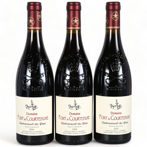 2118 - Chateauneuf-du-Pape 2018, Font de Courtedune x 3 bottles.