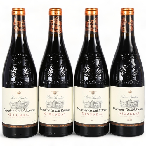 2121 - Gigondas Grand Romane 2015, Pierre Amadieu x 4 bottles.