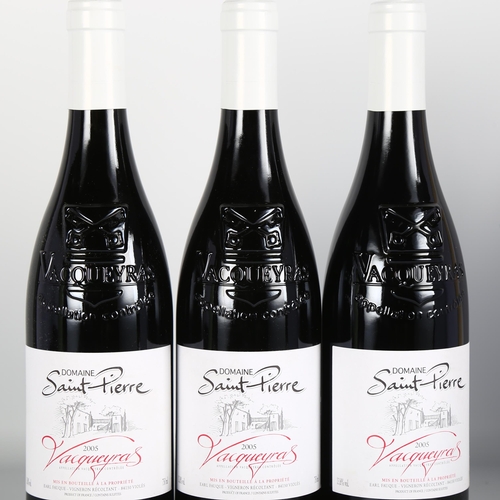 2122 - Vacqueyras 2005, Domaine St Pierre x 3 bottles.