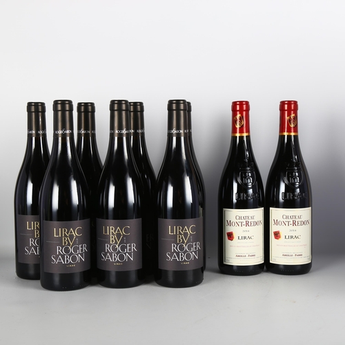 2137 - Lirac 2018, Roger Sabon x 9 bottles.  Lirac 2014, Chateau Mont-Redon x 3 bottles.