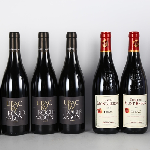 2137 - Lirac 2018, Roger Sabon x 9 bottles.  Lirac 2014, Chateau Mont-Redon x 3 bottles.