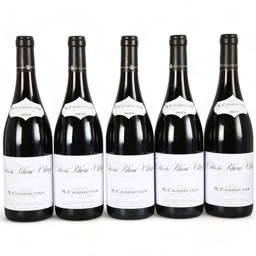 2143 - Cotes du Rhone Villages 2019, Chapoutier x 5 bottles.