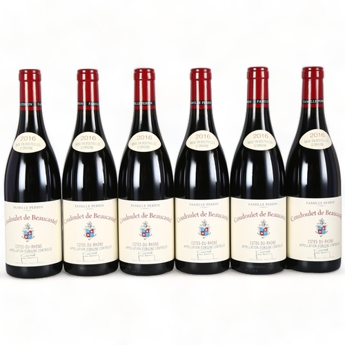 2147 - Cotes du Rhone Coudoulet de Beaucastel 2016, Famille Perrin x 6 bottles.