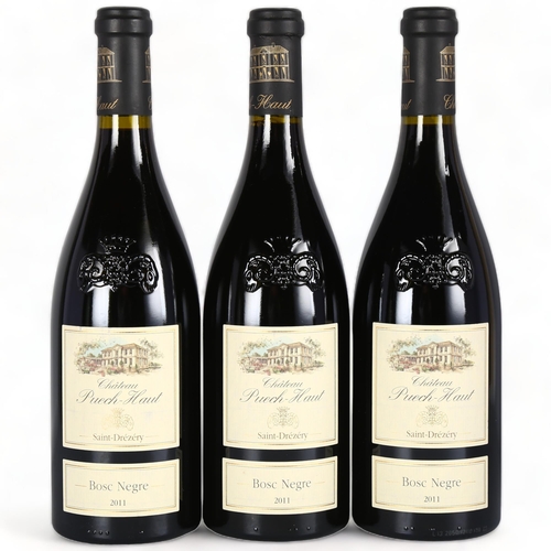 2148 - Coteaux de Languedoc Bosc Negre 2011 Chateau Puech-Haut x 3 bottles.