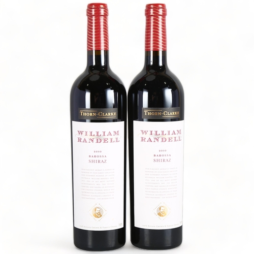 2153 - Barossa Valley William Randell Shiraz 2010,  Thorn-Clark x 2 bottles.