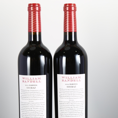 2153 - Barossa Valley William Randell Shiraz 2010,  Thorn-Clark x 2 bottles.