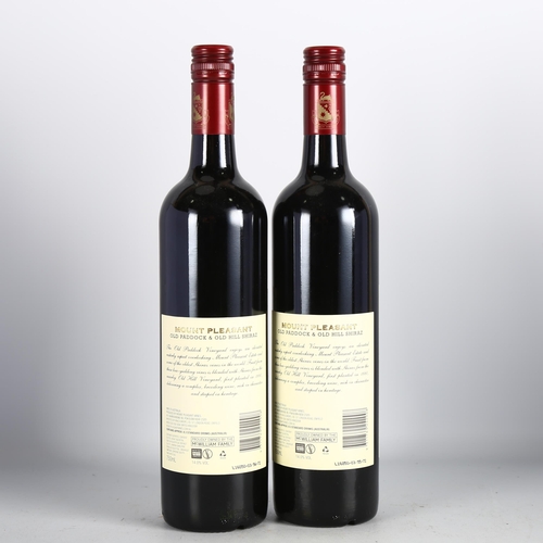 2155 - Hunter Valley Old Paddock & Old Hill Shiraz 2014, Mount Pleasant x 2 bottles.