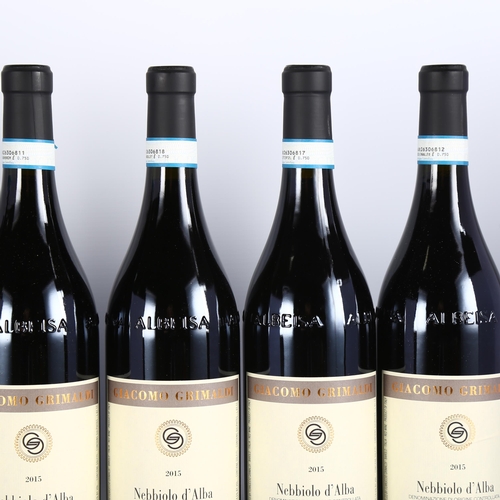 2166 - Nebbiolo d'Alba Valmaggiore 2015, Giacomo Grimaldi x 6 bottles.