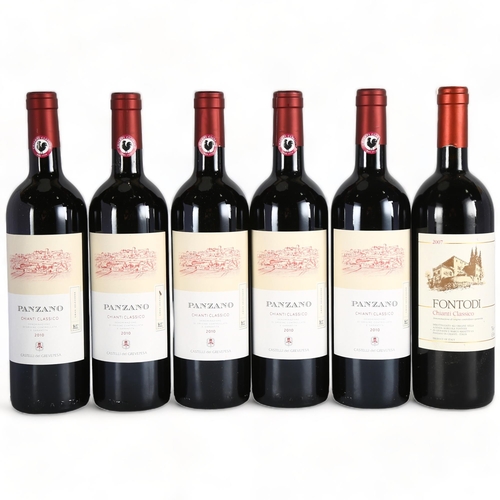 2172 - Chianti Classico. Gran Selezione Panzano 2010, Castelli del Grevepesa x 5 bottles.  Fontodi 2007 x 1... 