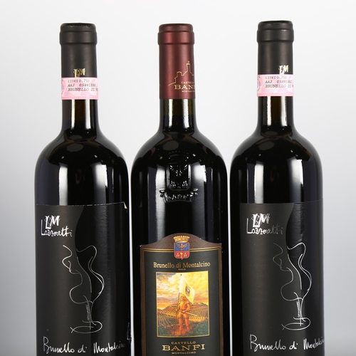 2173 - Brunello di Montalcino 2006.  Castello di Banfi x 1 bottle. Lazzaretti x 2 bottles.