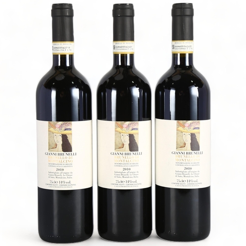 2176 - Brunello di Montalcino 2010, Gianni Brunelli x 3 bottles.