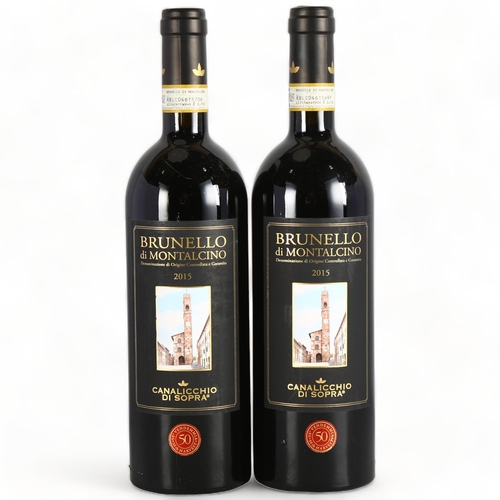 2180 - Brunello di Montalcino 2015, Canalicchio di Sopra x 2 bottles.