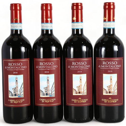 2181 - Rosso di Montalcino, Canalicchio di Sopra. 2016 x 2 bottles. 2018 x 2 bottles.