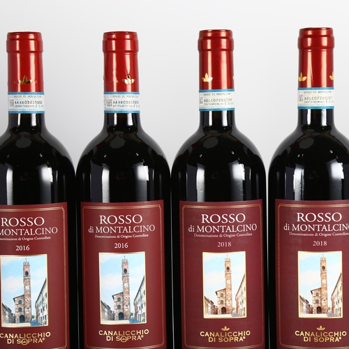 2181 - Rosso di Montalcino, Canalicchio di Sopra. 2016 x 2 bottles. 2018 x 2 bottles.