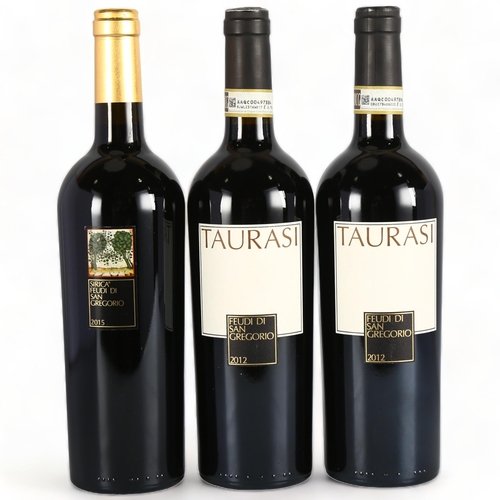 2190 - Campania, Feudi di San Gregorio. Taurasi 2012 x 2 bottles. Sirica 2015 x 1 bottle.