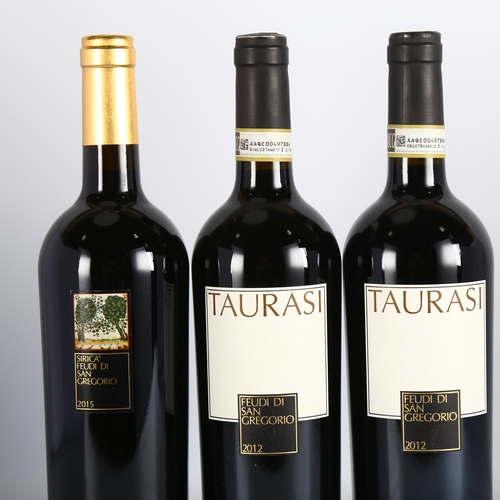 2190 - Campania, Feudi di San Gregorio. Taurasi 2012 x 2 bottles. Sirica 2015 x 1 bottle.