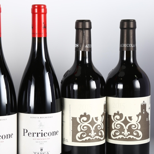 2194 - Sicila IGT 2015. Nero di Lupo, COS x 2 bottles. Perricone del Core, Feudo Montoni x 2 bottles. Tenut... 