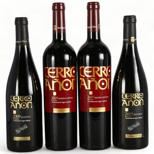 2205 - Rioja Cerro Anon 2009, Bodegas Olarra. Reserva x 2 bottles. Reserva Especial x 2 bottles.