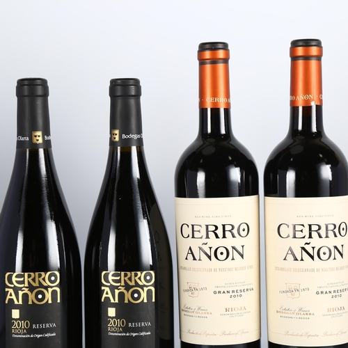 2206 - Rioja Cerro Anon 2010, Bodegas Olarra. Reserva x 2 bottles. Gran Reserva x 2 bottles.