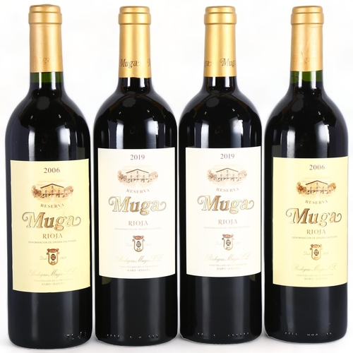 2209 - Rioja, Muga. Reserva 2006 x 2 bottles.  Reserva 2019 x 2 bottles.