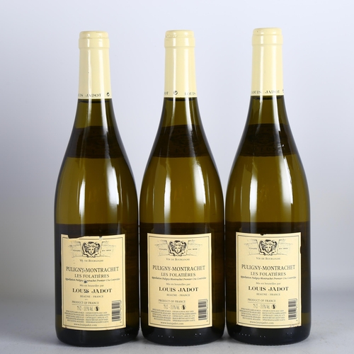 2222 - Puligny-Montrachet Premier Cru Folatieres 2014, Louis Jadot x 3 bottles.