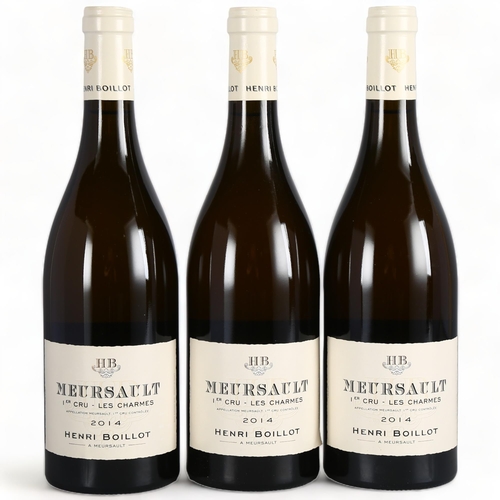 2223 - Meursault Premier Cru Les Charmes 2014, Henri Boillot x 3 bottles.