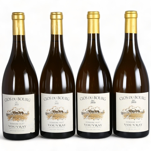 2230 - Vouvray Clos du Bourg Sec, Domaine Huet. 2010 x 2 bottles. 2011 x 2 bottles.