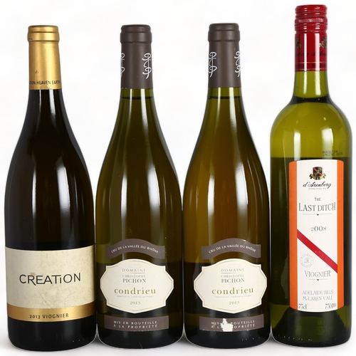 2232 - Mixed Viognier. Condrieu 2013, Christophe Pichon, France 2 x bottles.  McLaren Vale Last Ditch Viogn... 