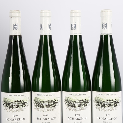 2237 - Mosel Scharzhof Riesling 1999, Egon Muller x 4 bottles.