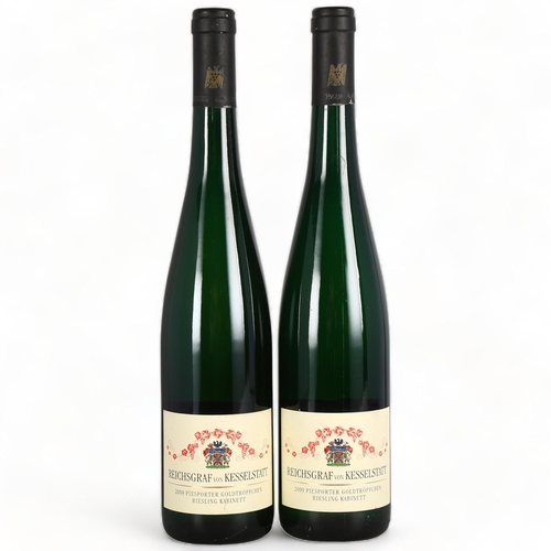 2239 - Mosel Piesporter Goldtropfchen Riesling Kabinett 2009, Reichsgraf von Kesselstatt x 2 bottles.