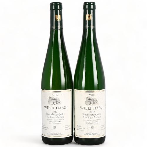 2240 - Mosel Brauneberger Juffer Riesling Auslese 2010, Willi Haag x 2 bottles.