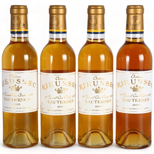 2241 - Chateau Rieussec 2005, Sauternes. 4 x 37.5cl half bottles.