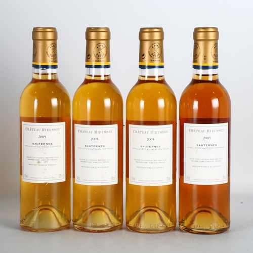 2241 - Chateau Rieussec 2005, Sauternes. 4 x 37.5cl half bottles.