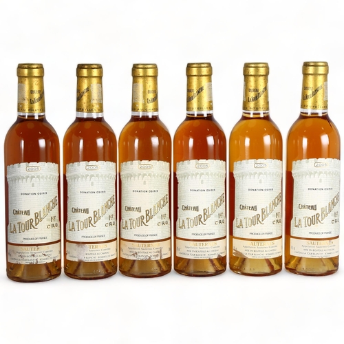 2242 - Chateau La Tour Blanche 2005, Sauternes. 6 x 37.5cl half bottles.