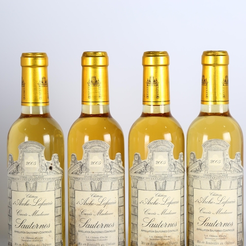 2243 - Chateau d'Arche-Lafaurie Cuvee Madame 2005, Sauternes. 4 x 37.5cl half bottles.