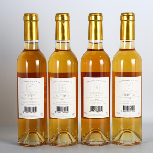 2244 - Chateau Doisy-Daene 2005, Barsac. 4 x 37.5cl half bottles.