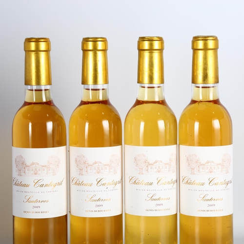 2246 - Chateau Cantegril 2009, Sauternes. 4 x 37.5cl half bottles.