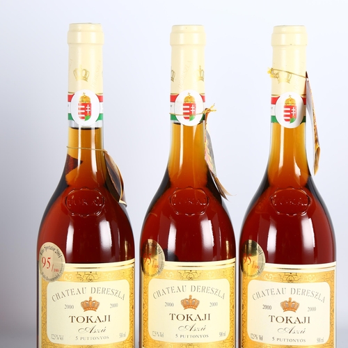 2249 - Tokaji 5 Puttonyos 2000, Chateau Dereszla. 3 x 50cl bottles.