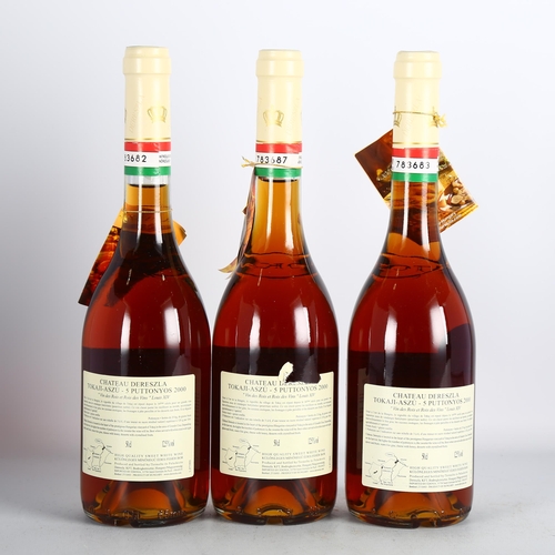 2249 - Tokaji 5 Puttonyos 2000, Chateau Dereszla. 3 x 50cl bottles.