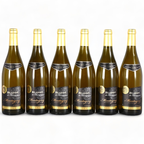 2256 - Blason de Bourgogne, Montagny, La Reserve, 2010 x 5 bottles, 2011 x 1 bottle