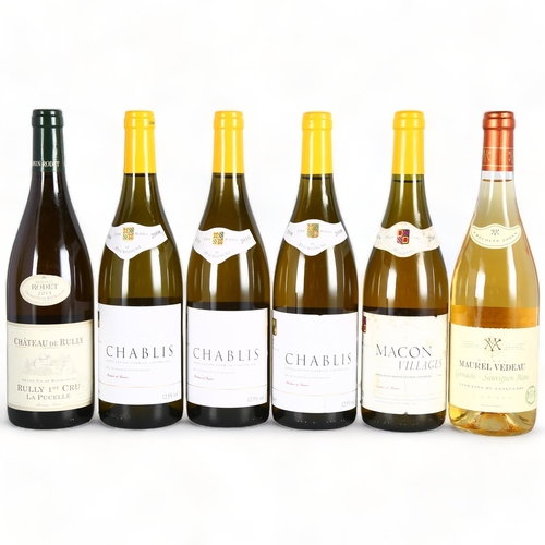 2259 - Rully 1er Cru, La Pucelle, Antonin Rodet,  2015 x 1 bottle, Chablis 2008 x 2 bottles, 2010 x 1 bottl... 