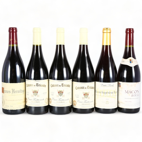 2260 - Coteaux du Tricastin, Cuvee Tradittionnelle, 2009 x 3 bottles. Crozes Hermitage, Pierre Chanau, 2004... 