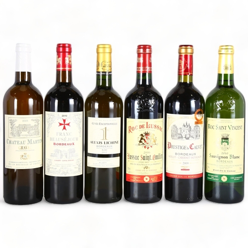 2261 - Roc de Lussac, Saint Emilion 2006, Franc Beausejour 2010, Prestige de Calvet 2009, Chateau Martin, G... 