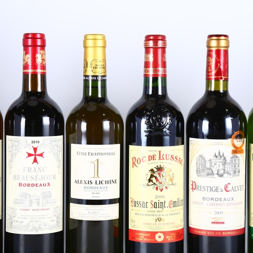 2261 - Roc de Lussac, Saint Emilion 2006, Franc Beausejour 2010, Prestige de Calvet 2009, Chateau Martin, G... 