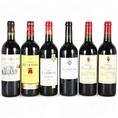 2262 - Chateau de Lamarque, Haut-Medoc 2003. Croix des Bardes, Lalande-de-Pomerol, 2006. Chateau Pey La Tou... 