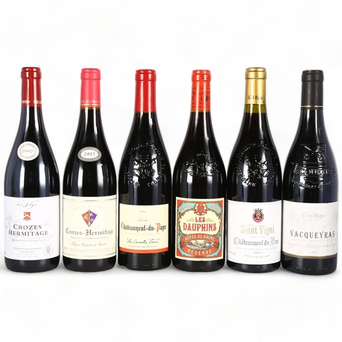 2264 - Crozes Hermitage, Les 3 Lys, 2007. Crozes Hermitage 2015, Cave de Tain. Saint Vigni, Chateauneuf du ... 