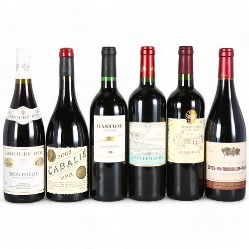 2266 - Laboure-Roi, Monthelie, 2002. Reserve des Tuguets, Madiran, 2010. Castelmaure, Corbieres, 2016. Bast... 