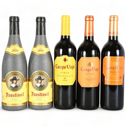 2271 - Faustino I, Gran Reserva, Rioja, 2010 x 2 bottles. Campo Viejo, Reserva, Rioja, 2003 x 2 bottles. Ca... 