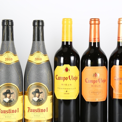 2271 - Faustino I, Gran Reserva, Rioja, 2010 x 2 bottles. Campo Viejo, Reserva, Rioja, 2003 x 2 bottles. Ca... 