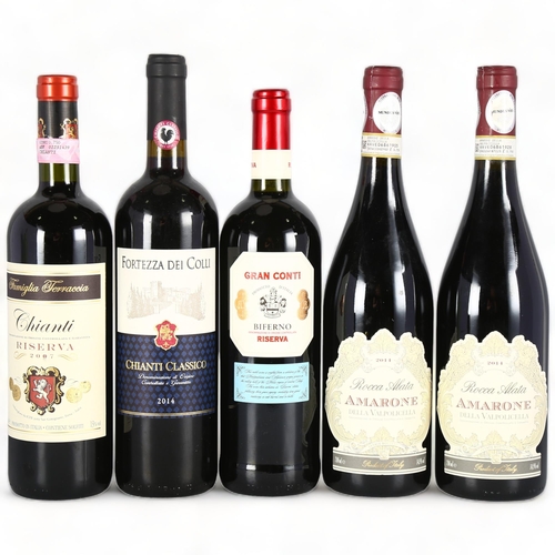 2272 - Rocca Alata, Amarone Della Valpolicella, 2014 x 2 bottles. Gran Conti, Biferno, Riserva, 2005. Famig... 